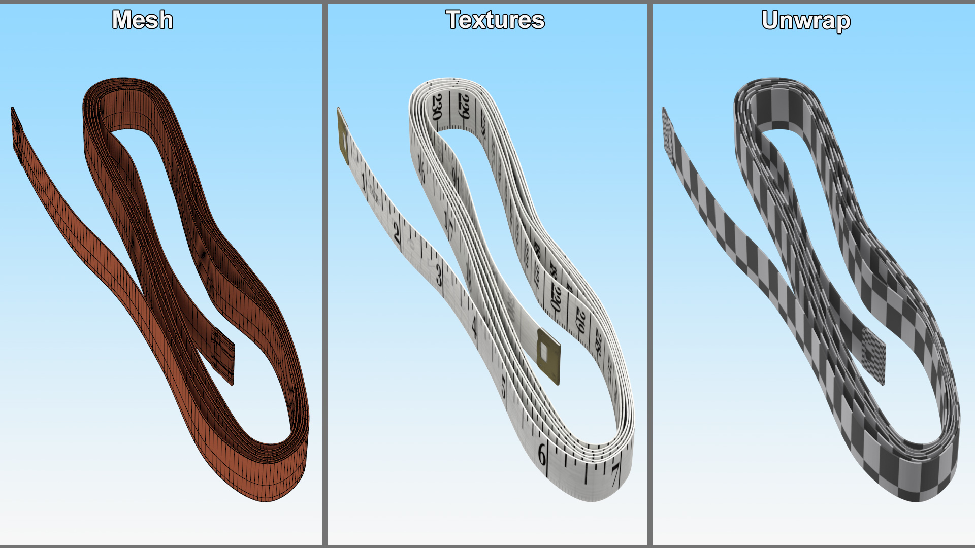 Tailors Measuring Tape 3D