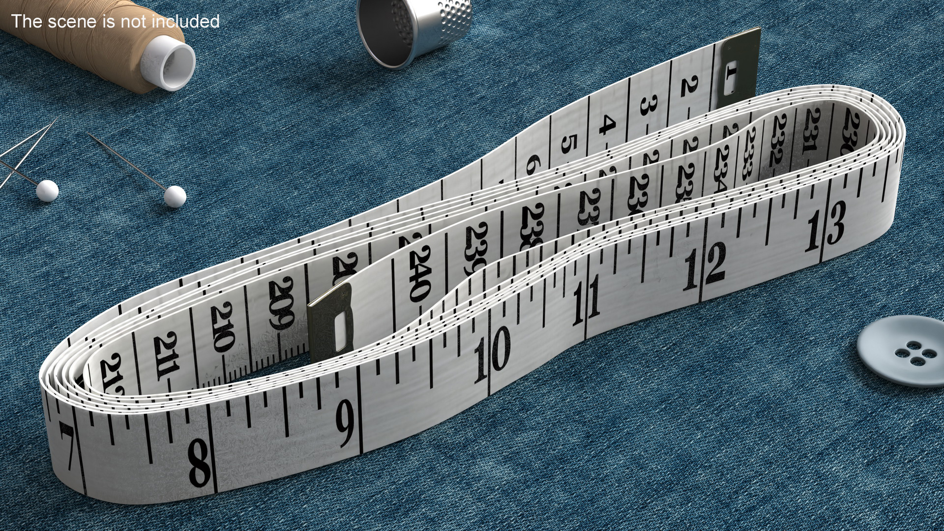 Tailors Measuring Tape 3D