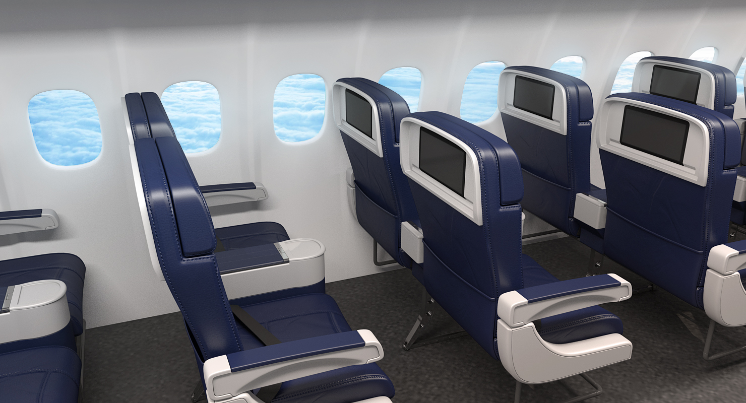 3D Boeing 757 300 Delta with Cabin