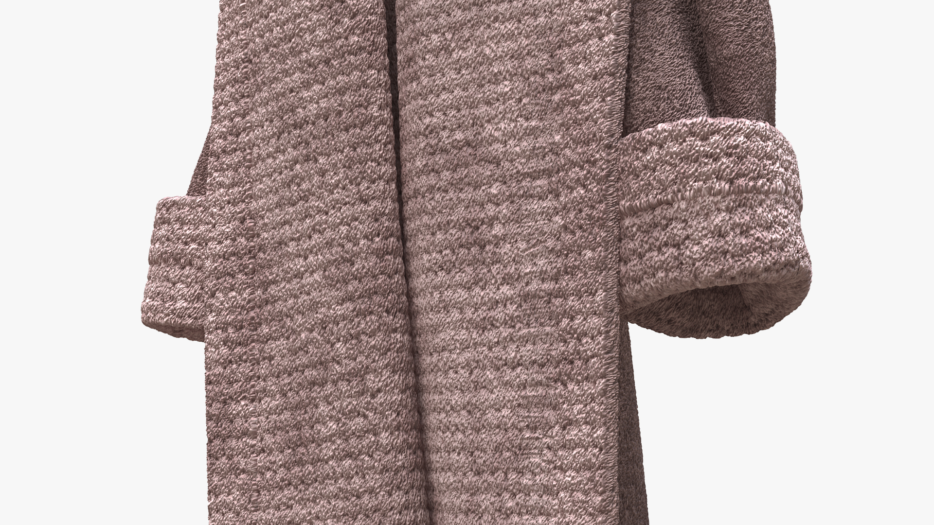 3D Hooked Bathrobe Brown