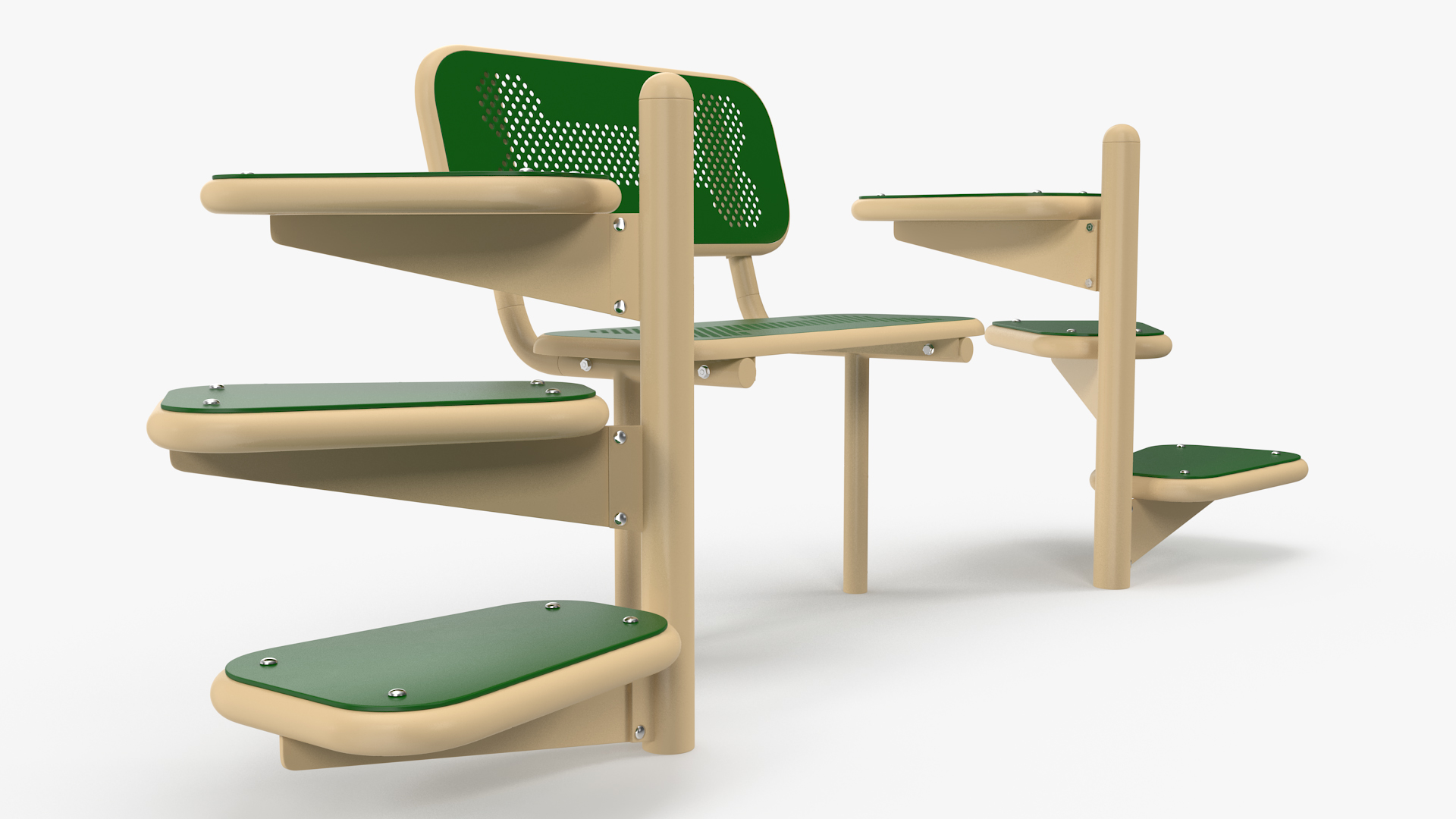 Dog Park Pal Bench Green 3D model