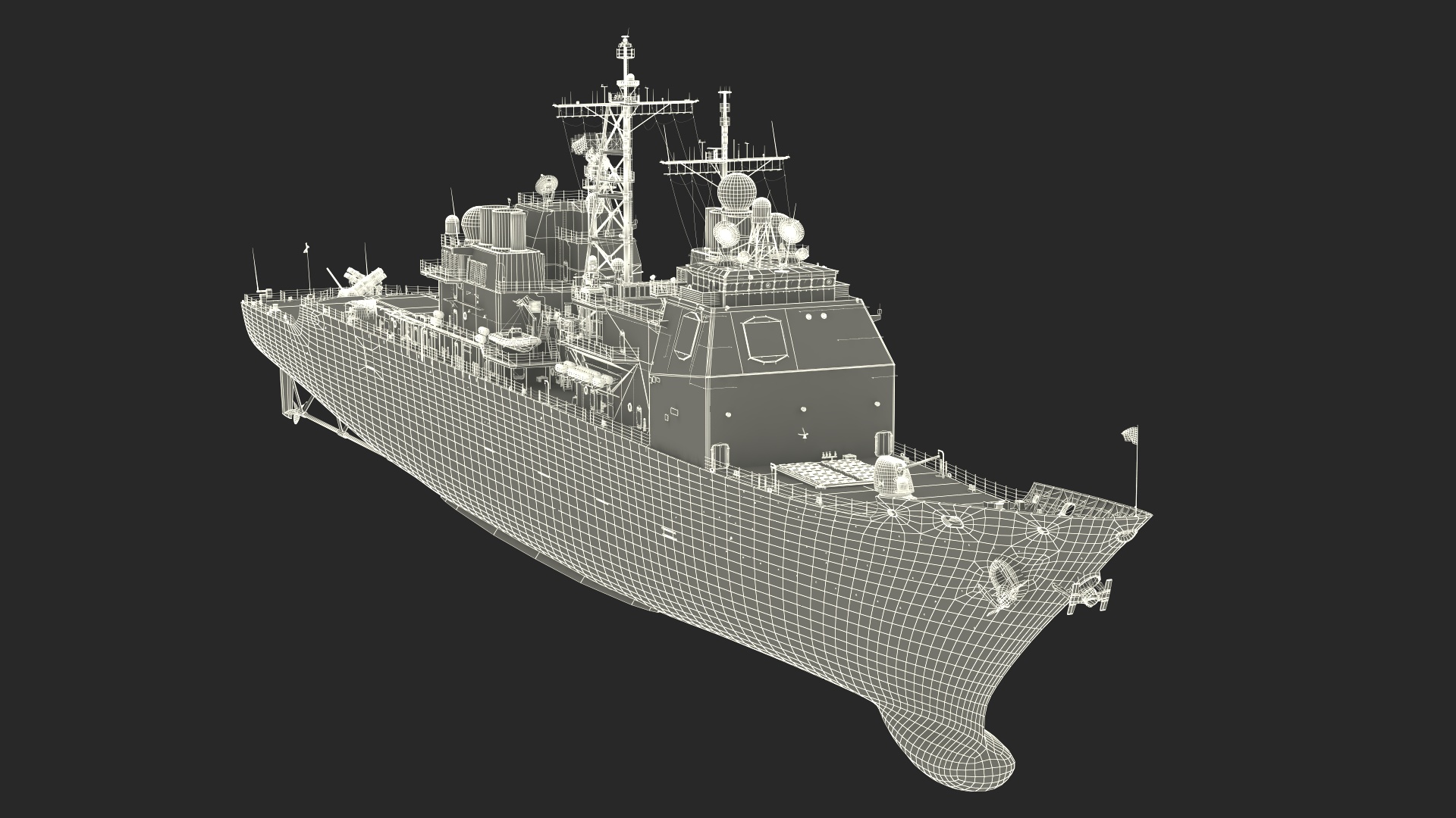 Arleigh Burke-Class Destroyer 3D model