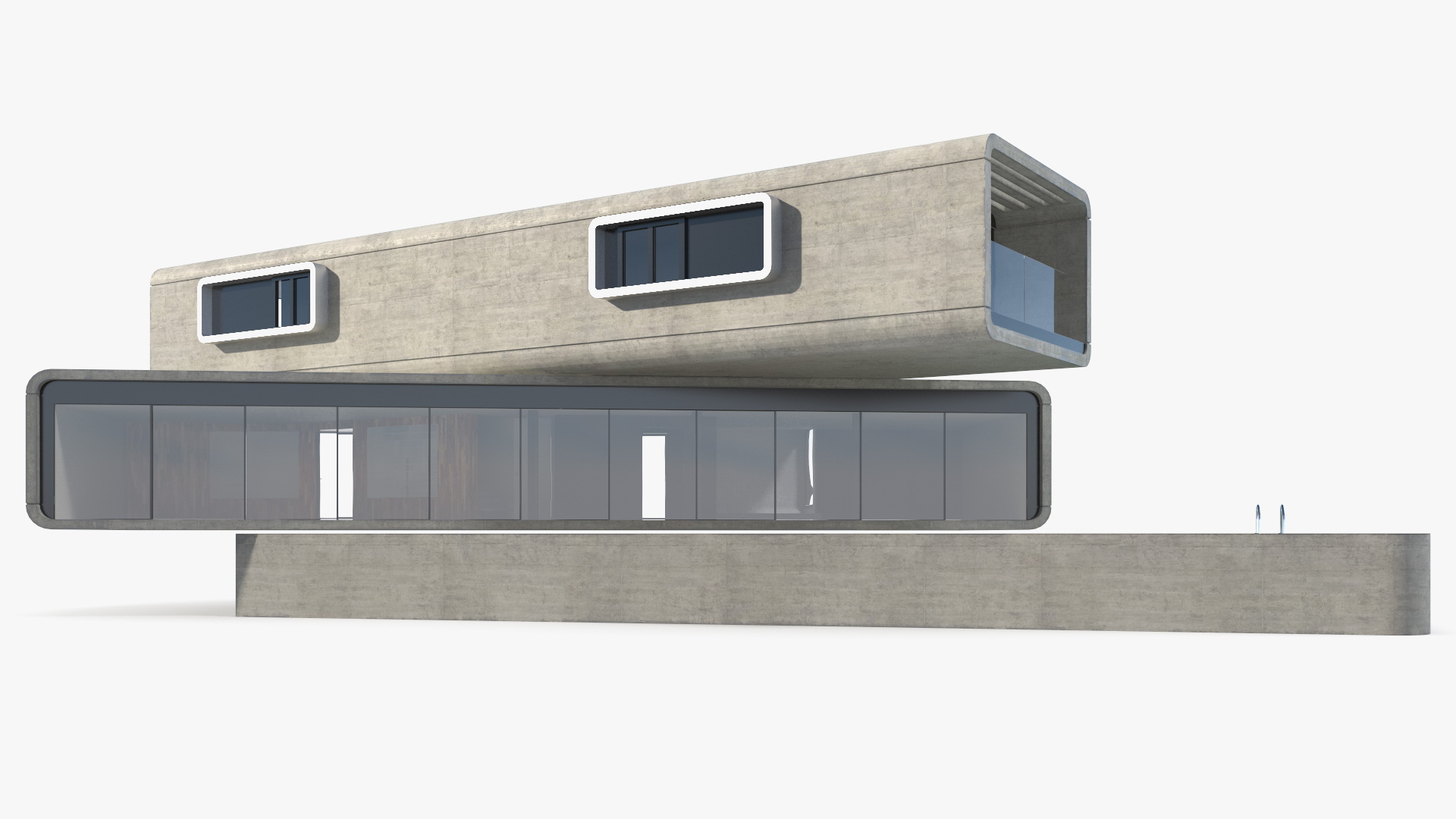 3D Modern Concrete House