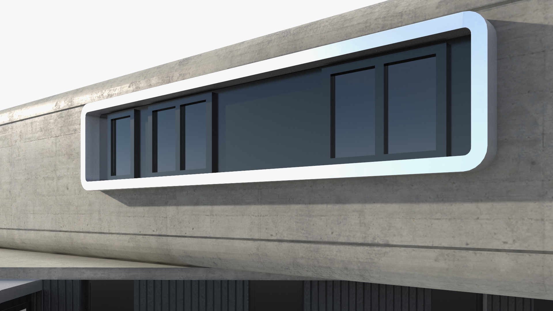 3D Modern Concrete House