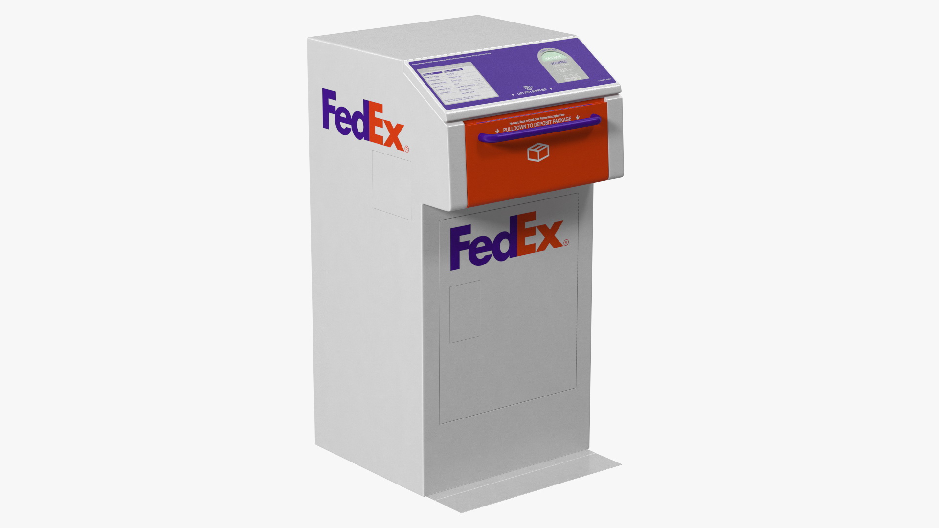 FedEx Package Drop Box 3D