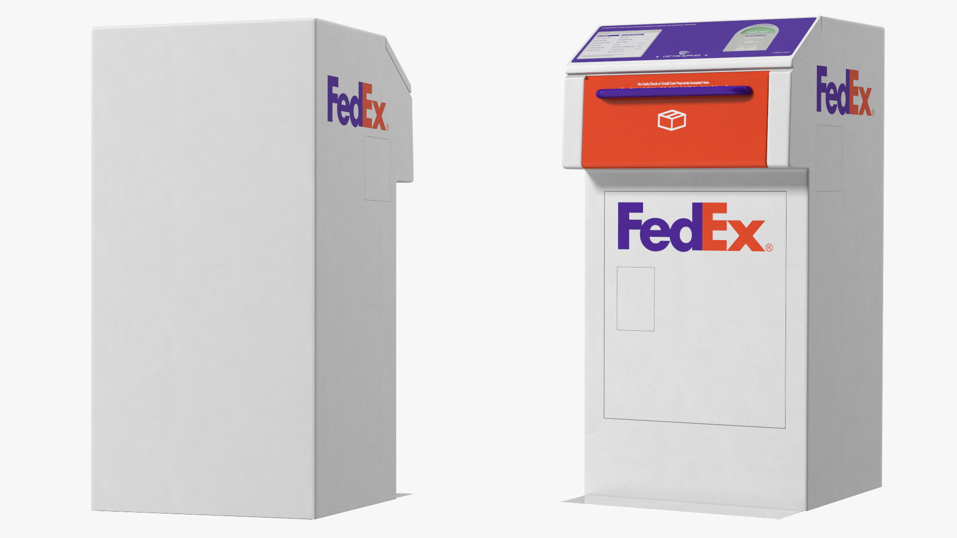 FedEx Package Drop Box 3D