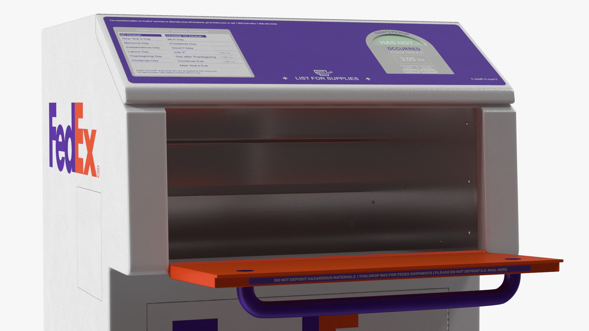 FedEx Package Drop Box 3D