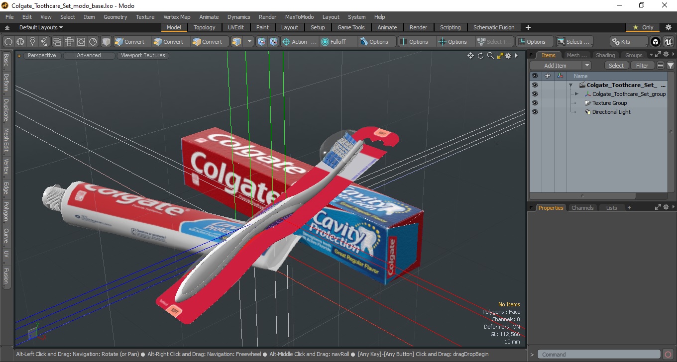 3D Colgate Toothcare Set