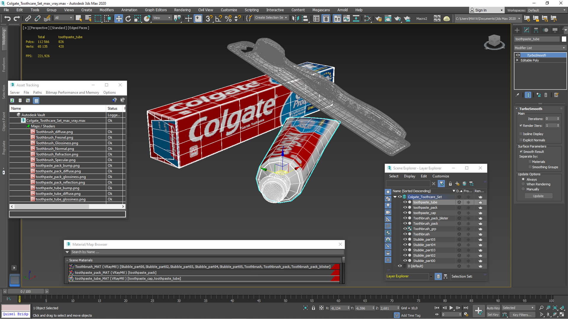 3D Colgate Toothcare Set