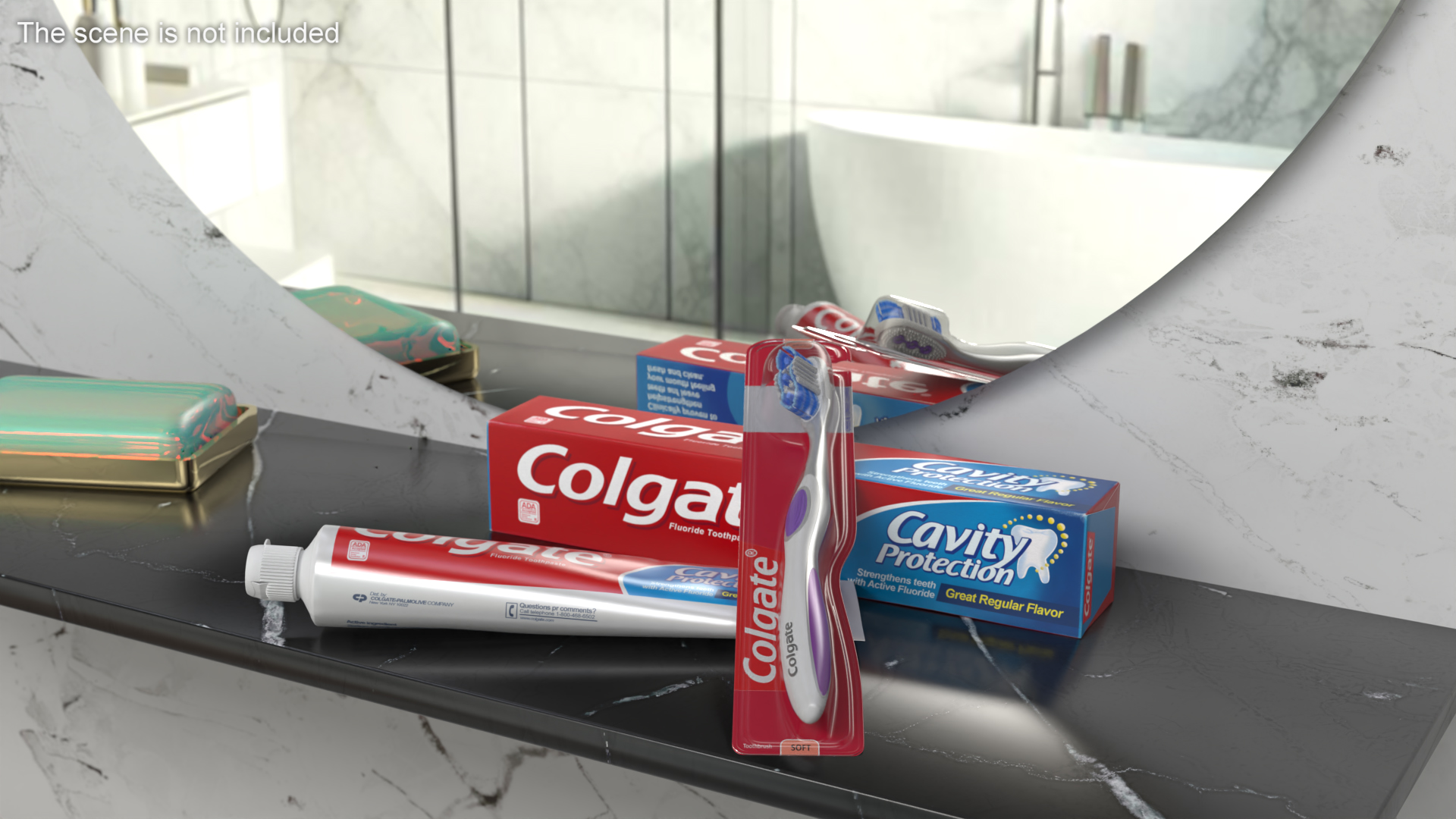 3D Colgate Toothcare Set