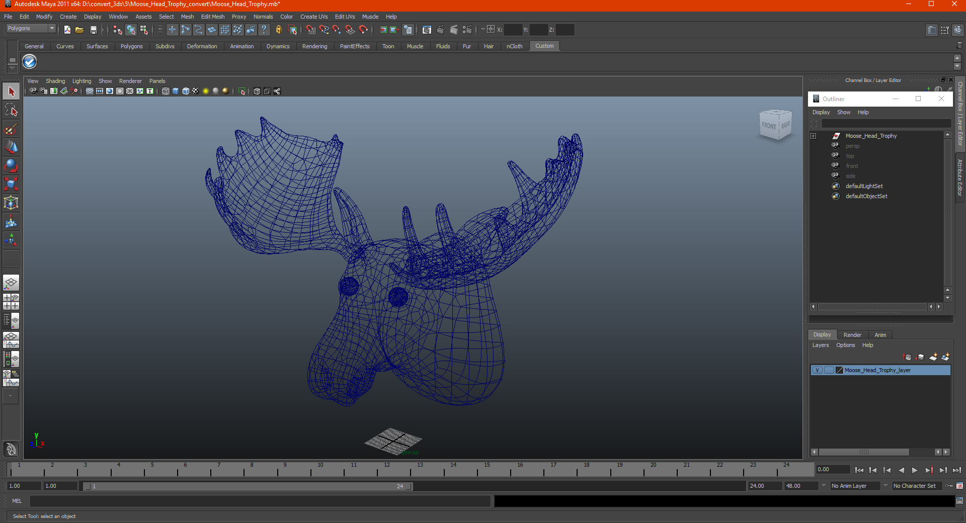 Moose Head Trophy 3D