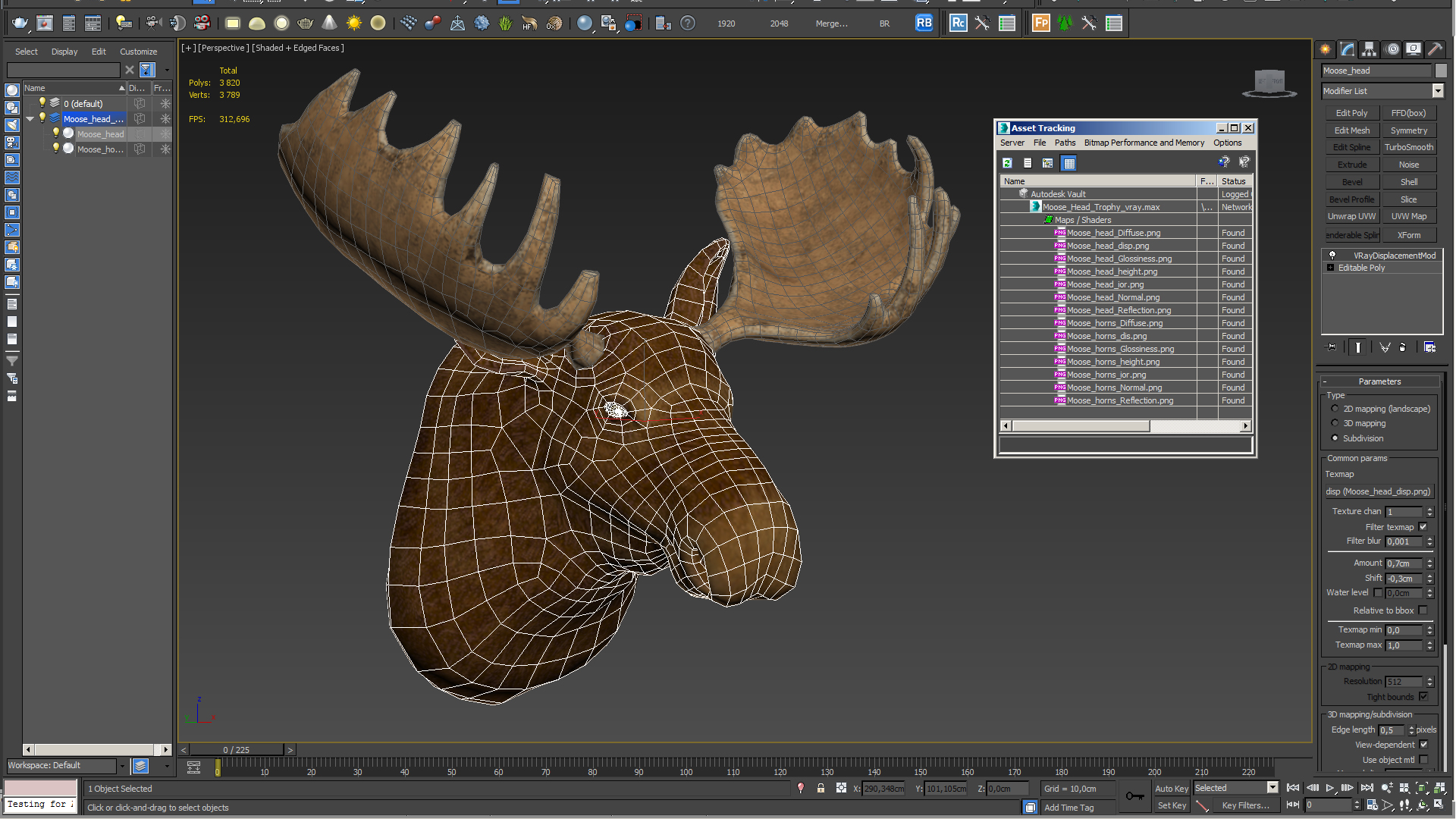 Moose Head Trophy 3D