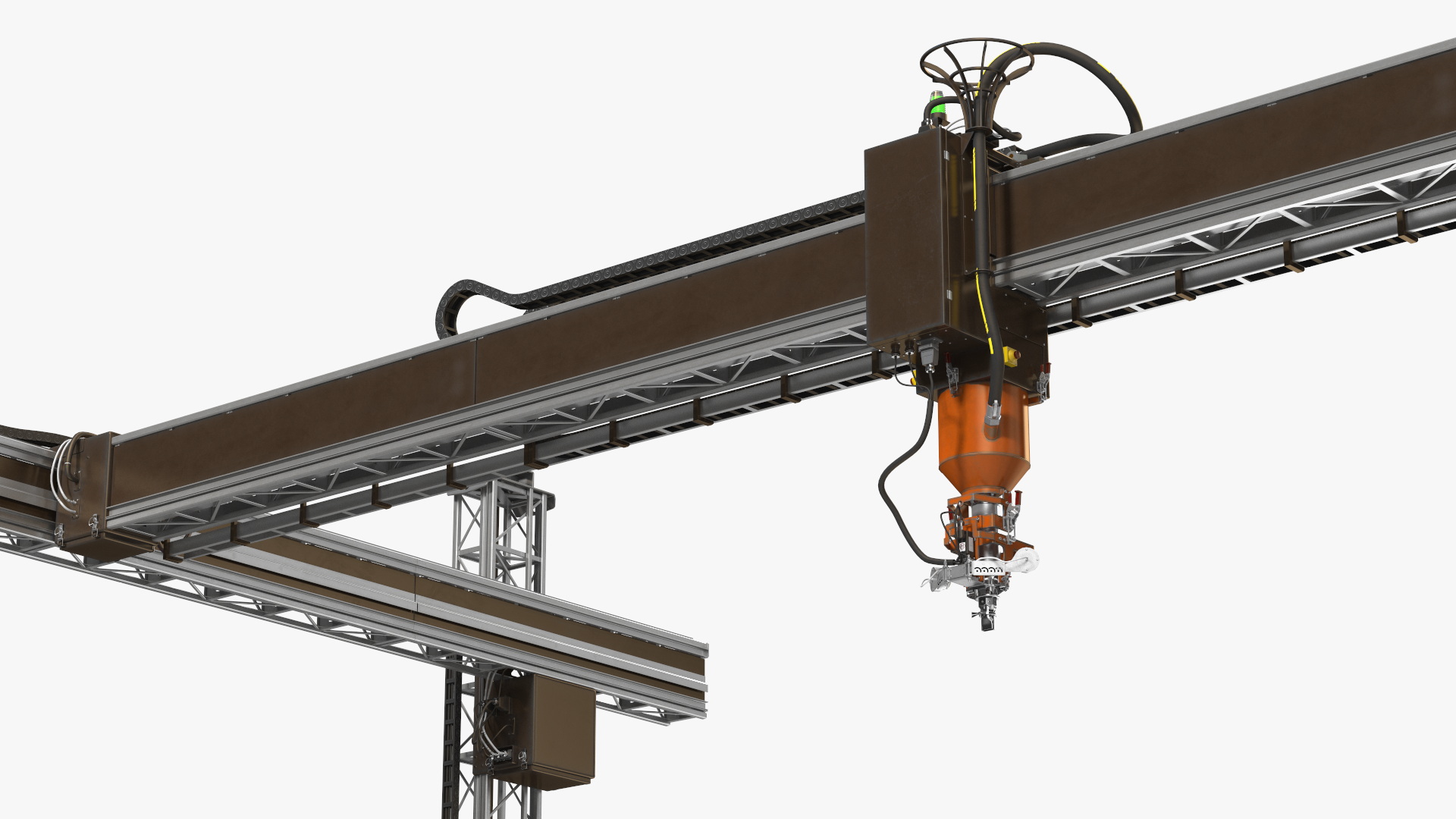 3D Construction 3D Printer Module Rigged for Cinema 4D