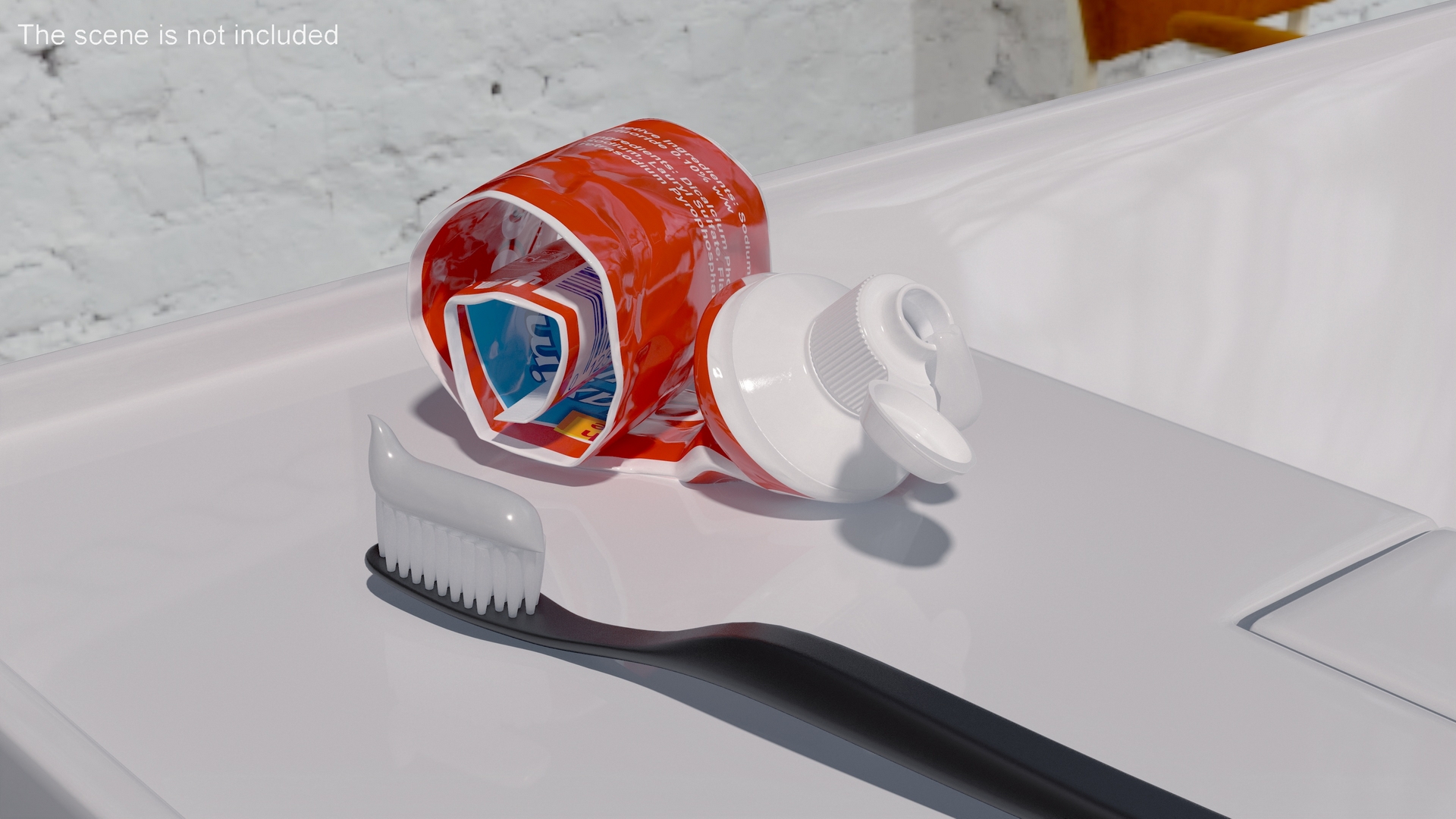 Toothpaste Tube Squeezed 3D model