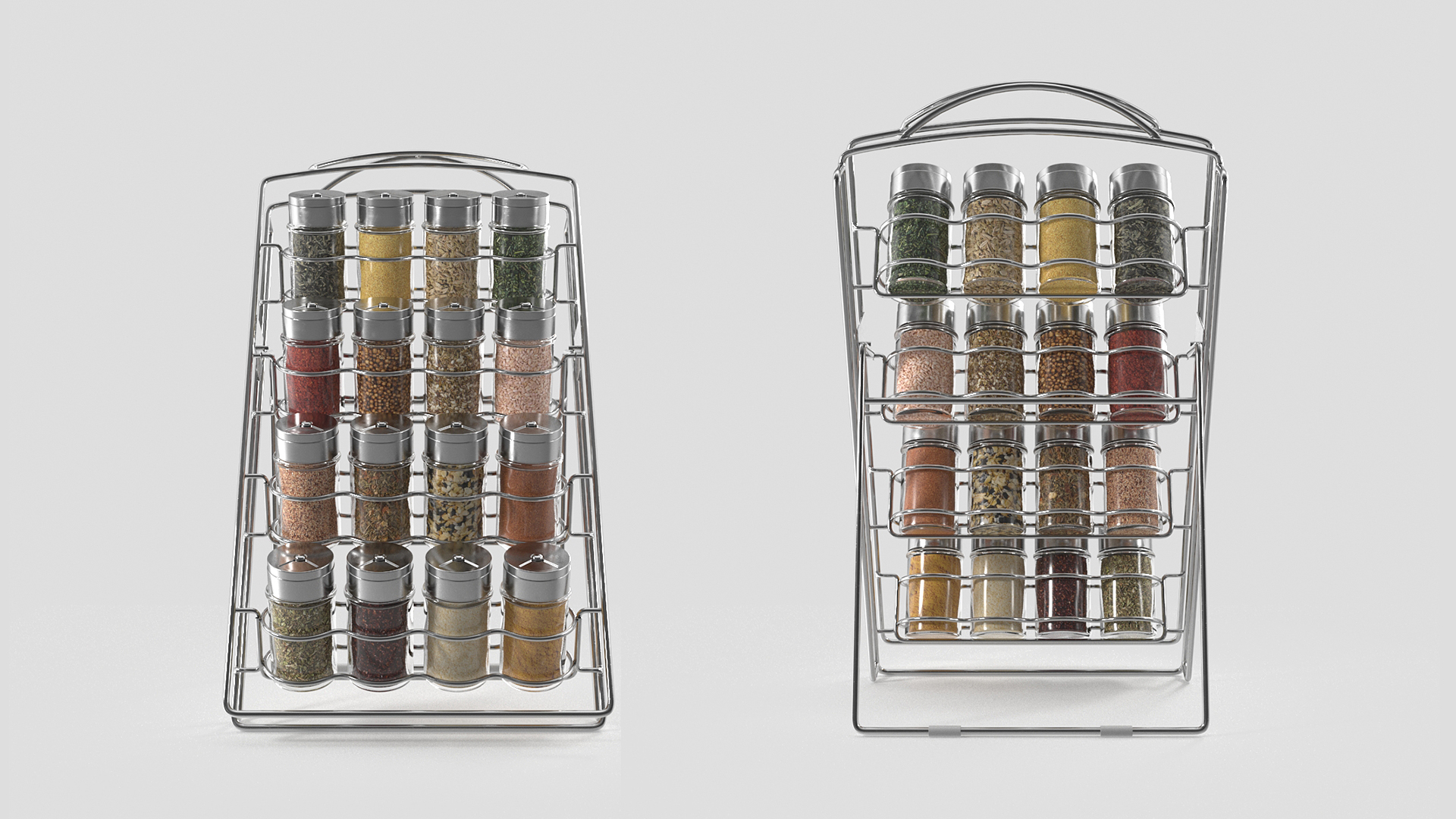 Spice Jar Organizer Rack 3D model