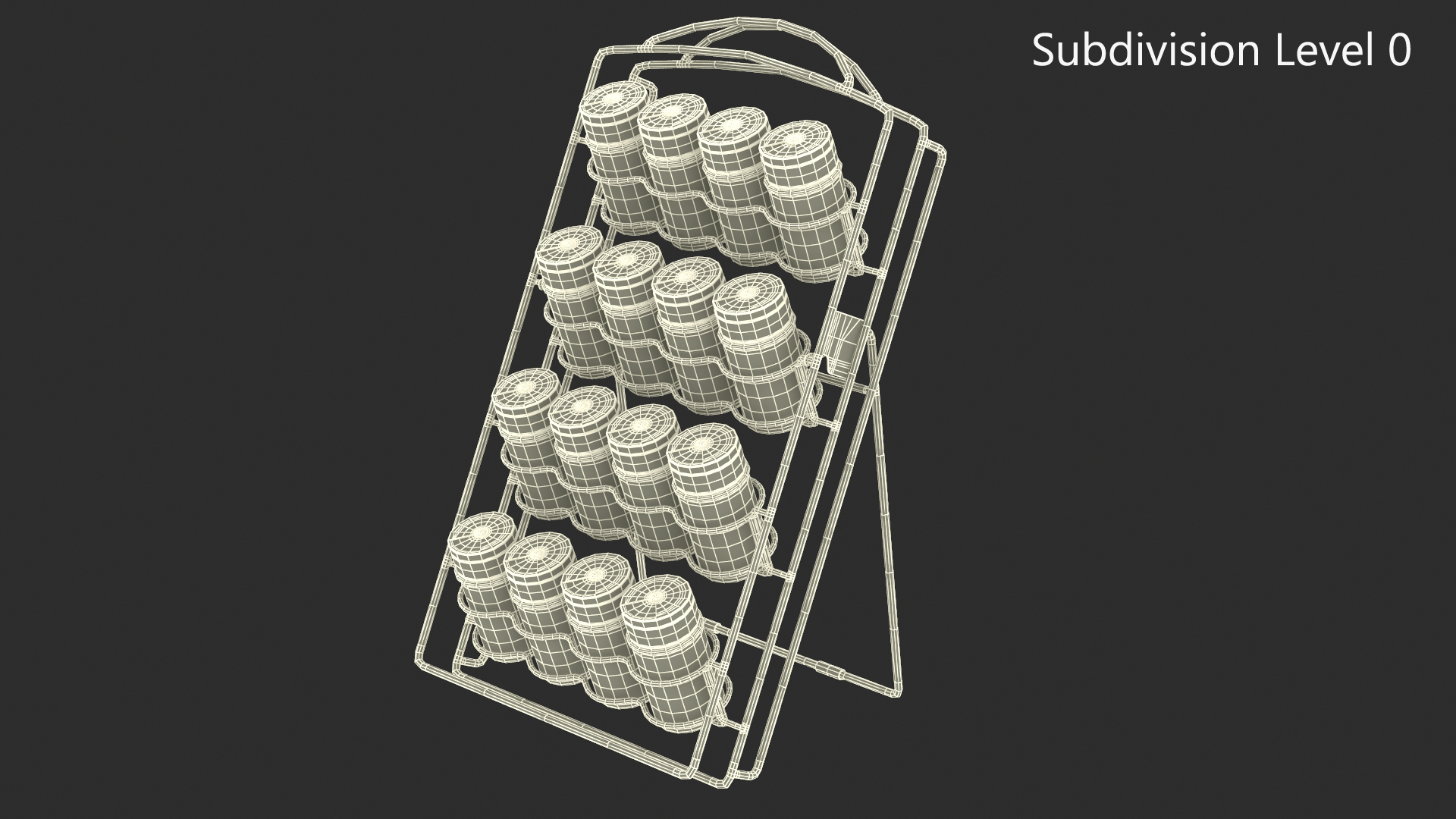 Spice Jar Organizer Rack 3D model