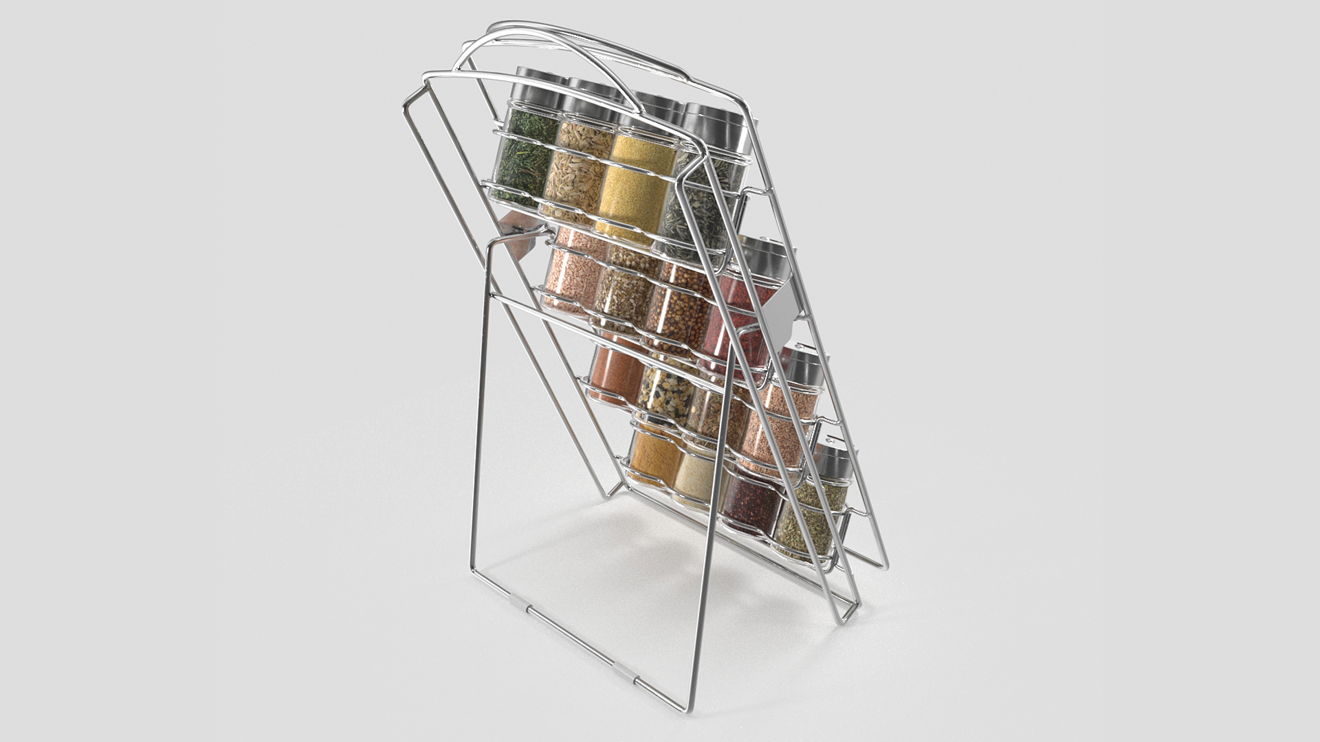 Spice Jar Organizer Rack 3D model