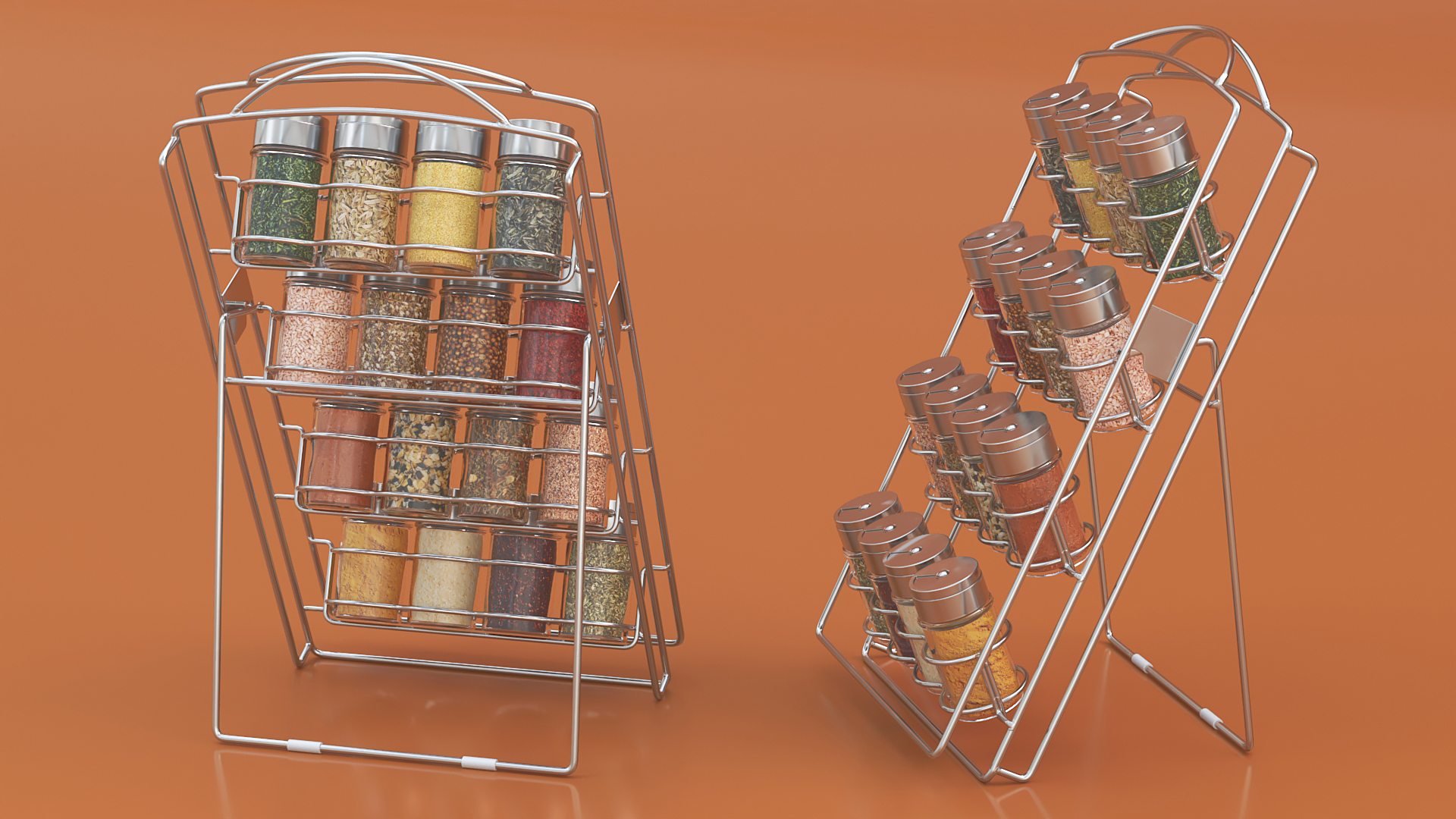 Spice Jar Organizer Rack 3D model