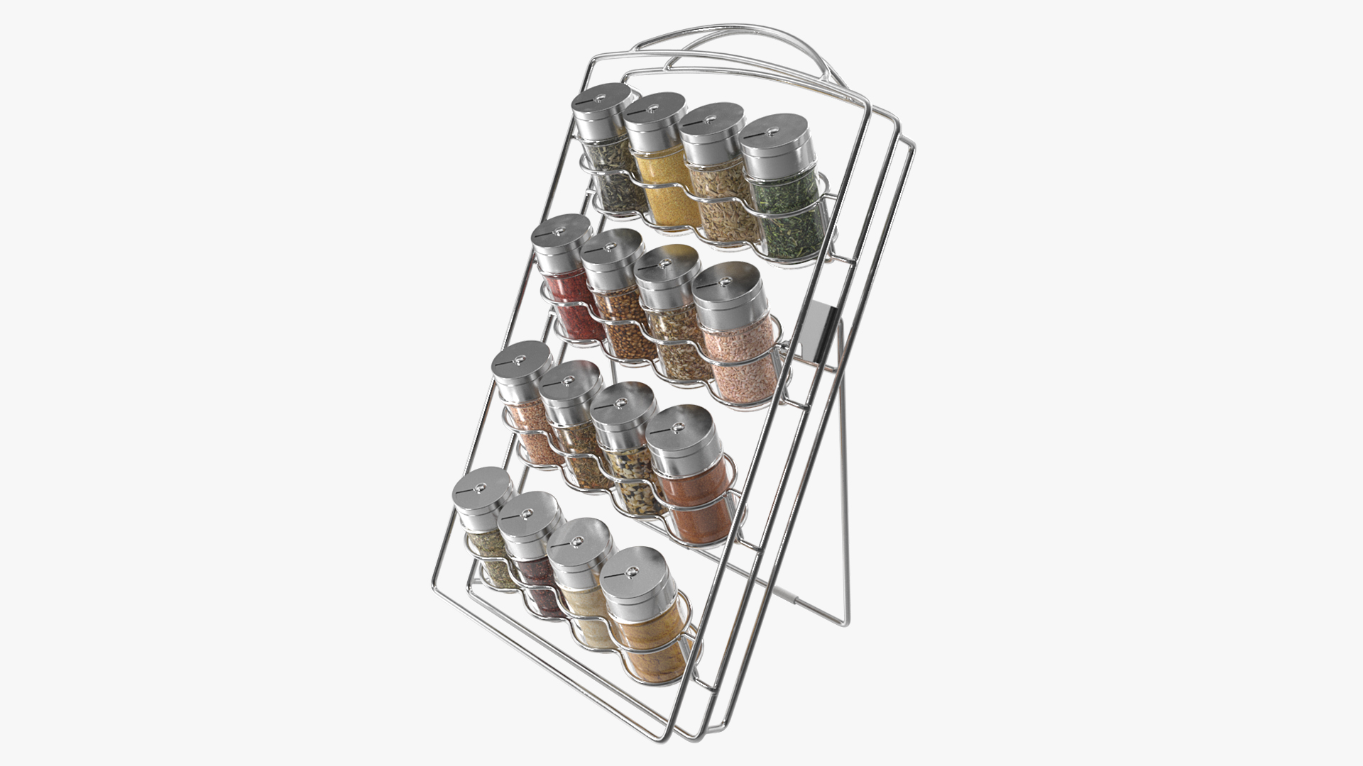 Spice Jar Organizer Rack 3D model