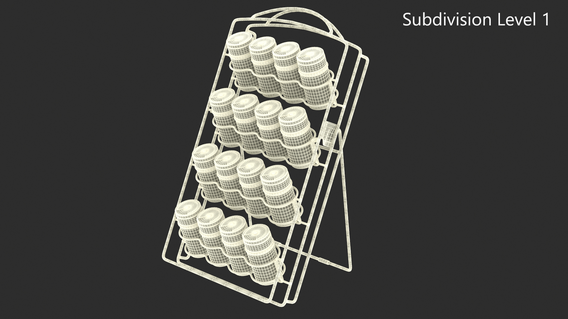 Spice Jar Organizer Rack 3D model