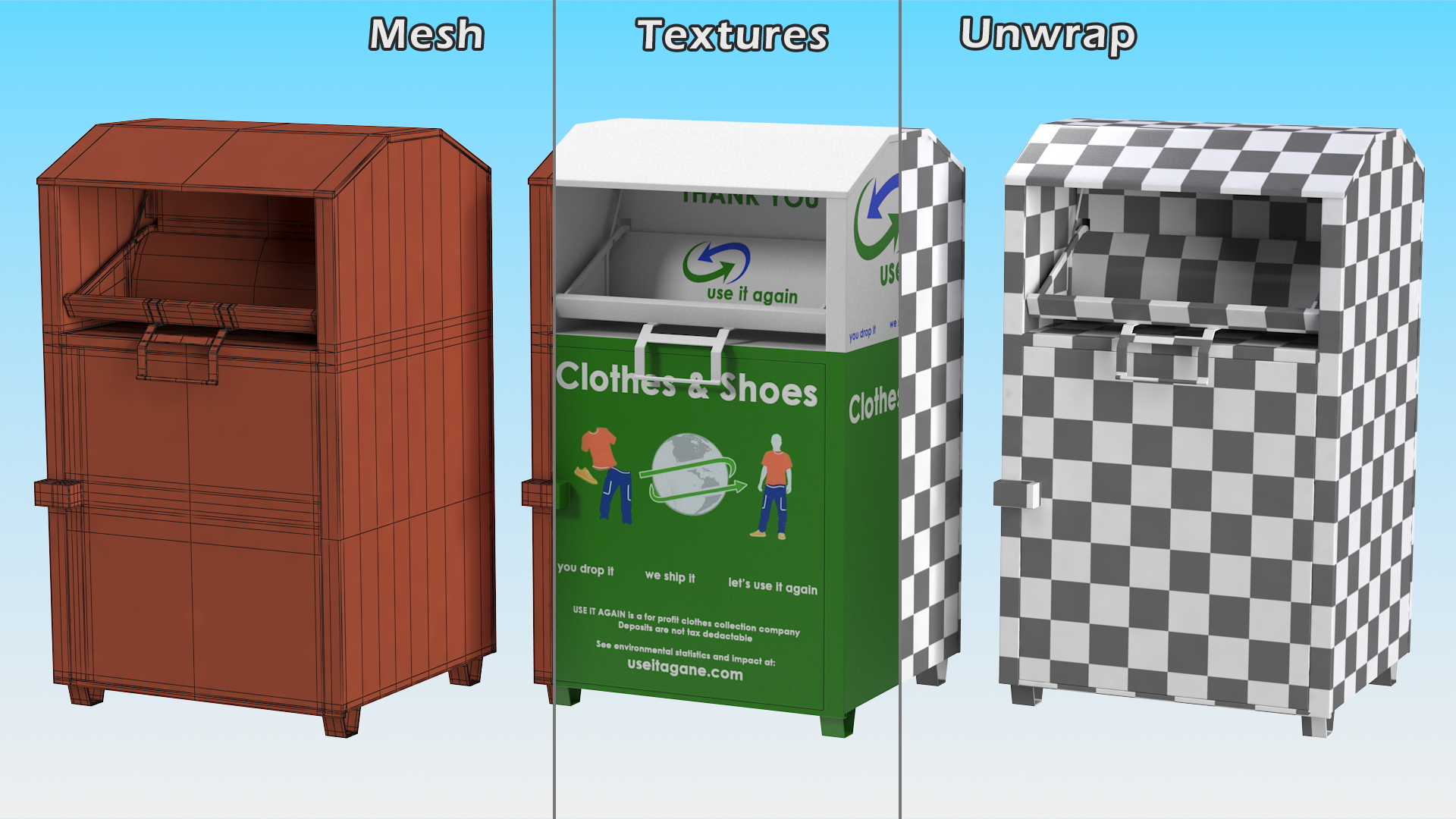 3D Clothes Drop Box