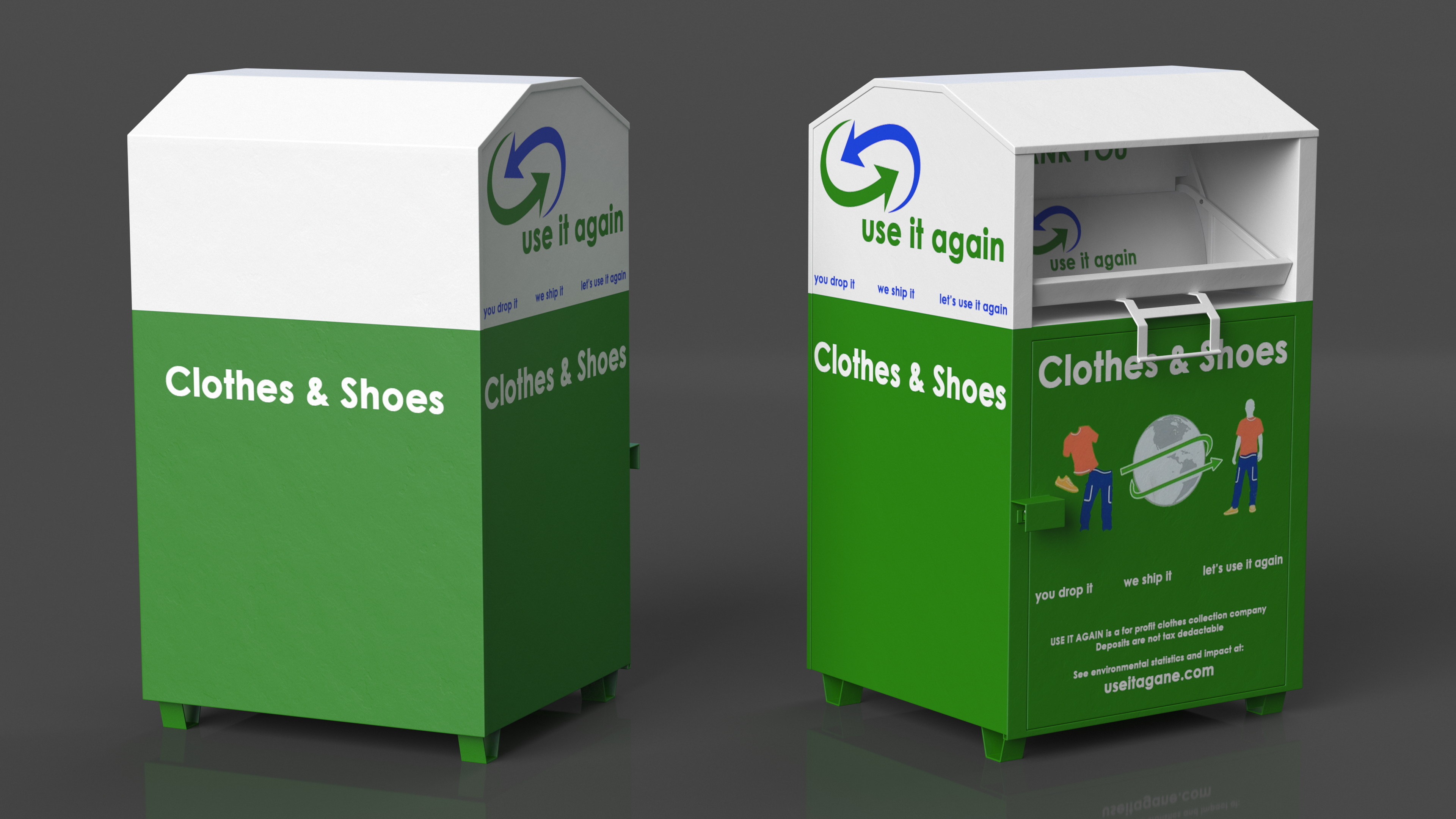 3D Clothes Drop Box