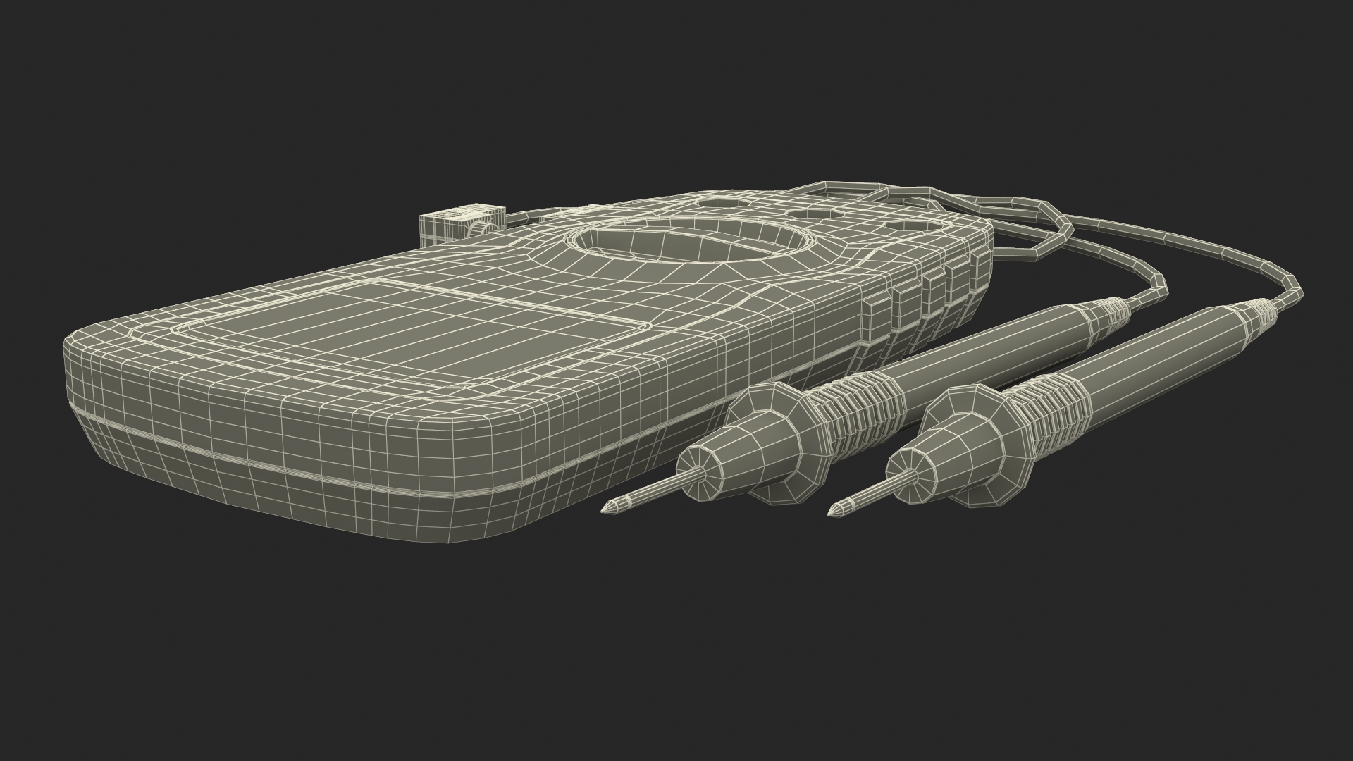 3D model Digital Multimeter with Probes