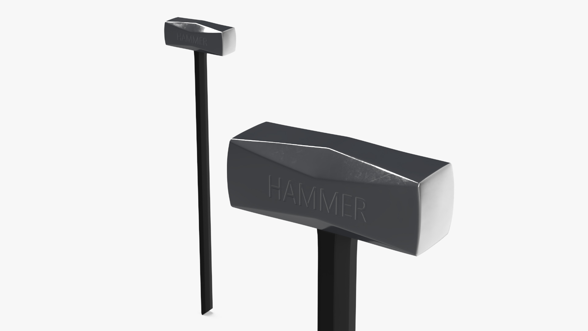 3D model Generic Metal Hammer