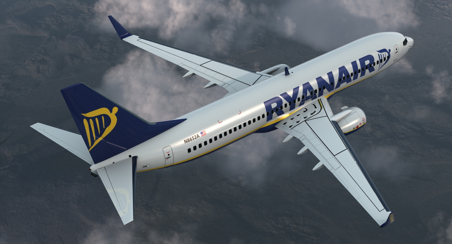 Boeing 737 800 Ryanair 3D