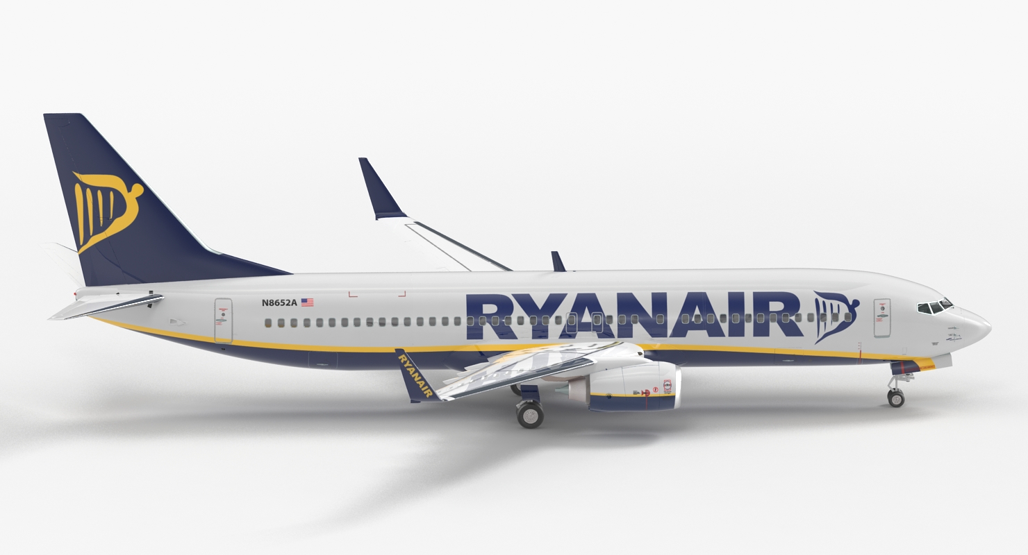 Boeing 737 800 Ryanair 3D