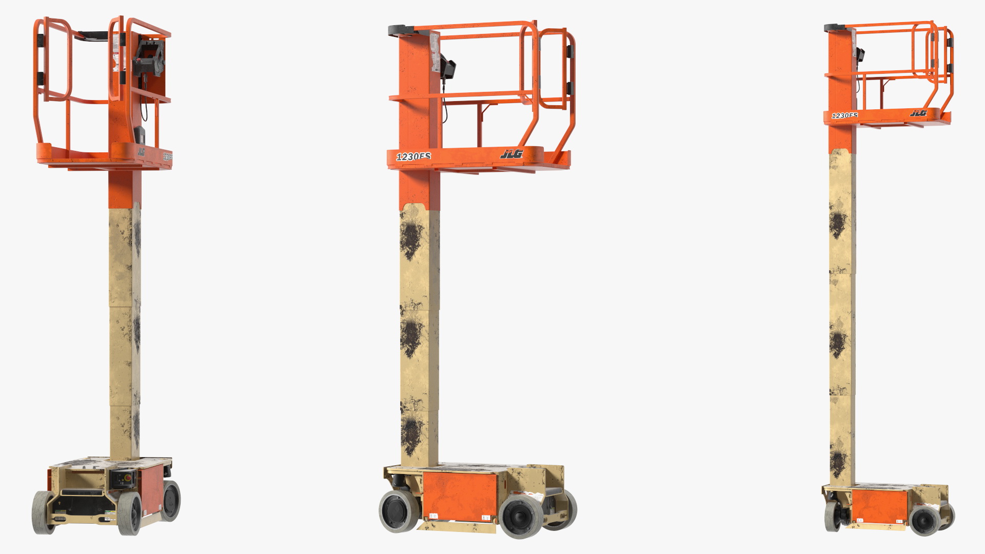 JLG 1230ES Vertical Mast Lift Dirty Rigged 3D