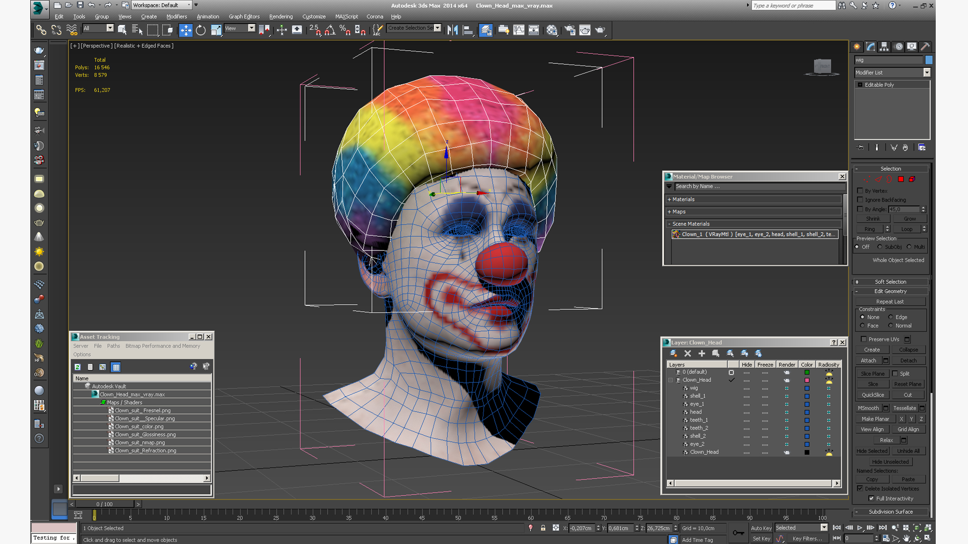 3D model Clown Head