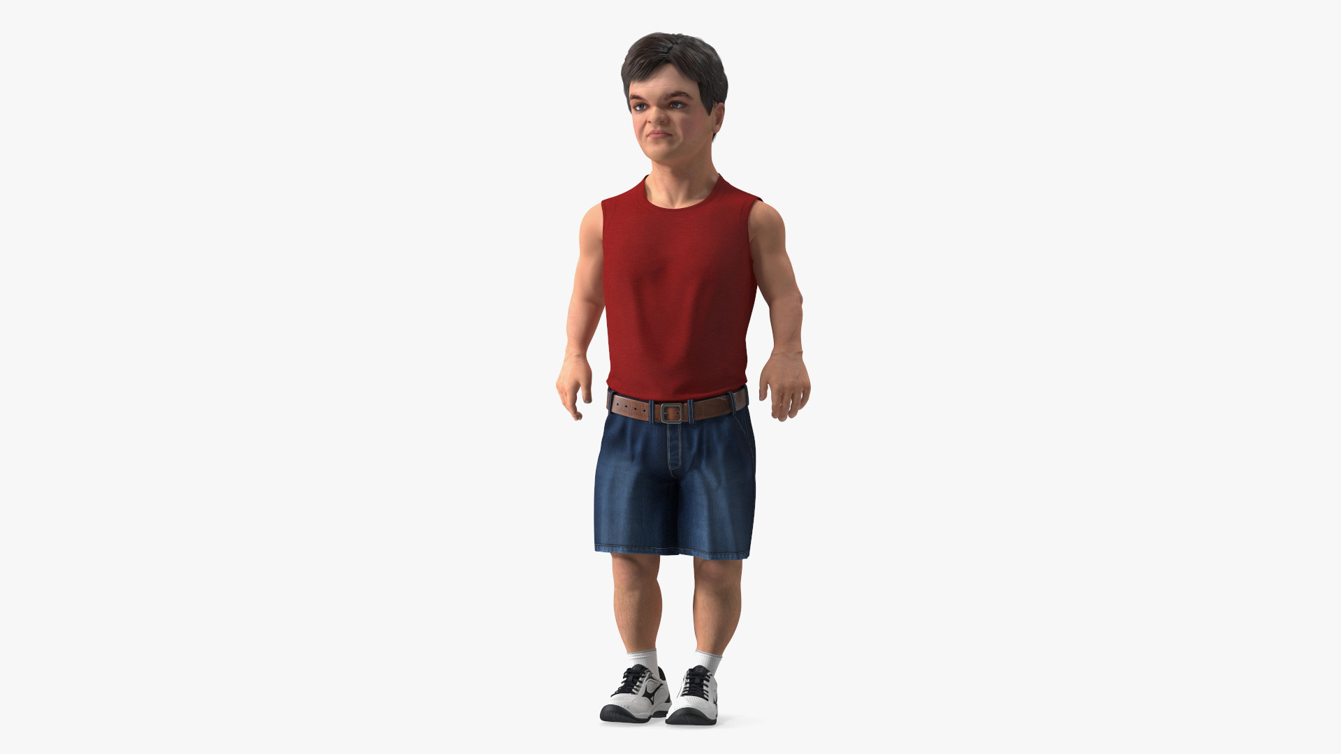 3D Character Dwarf Man Summer Style Rigged for Maya model