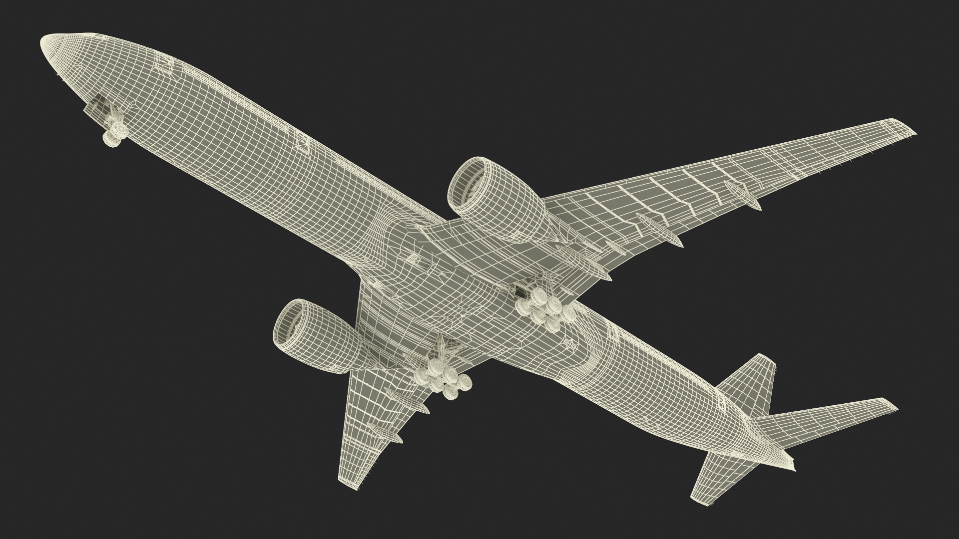 3D Boeing 777 Air France Rigged model