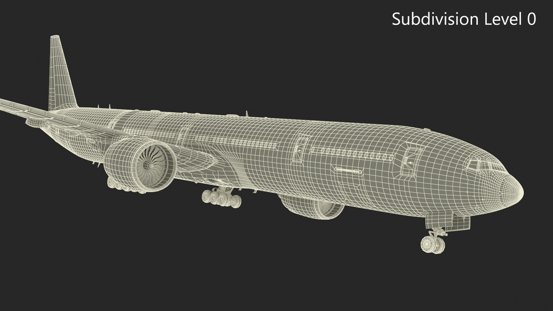 3D Boeing 777 Air France Rigged model