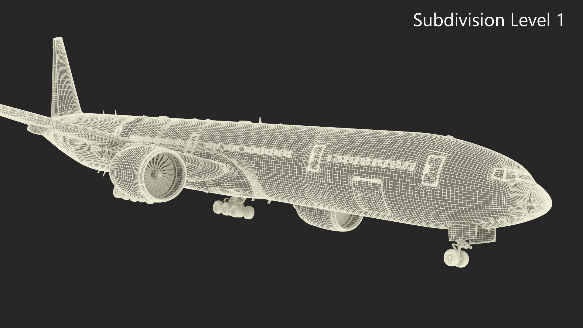 3D Boeing 777 Air France Rigged model