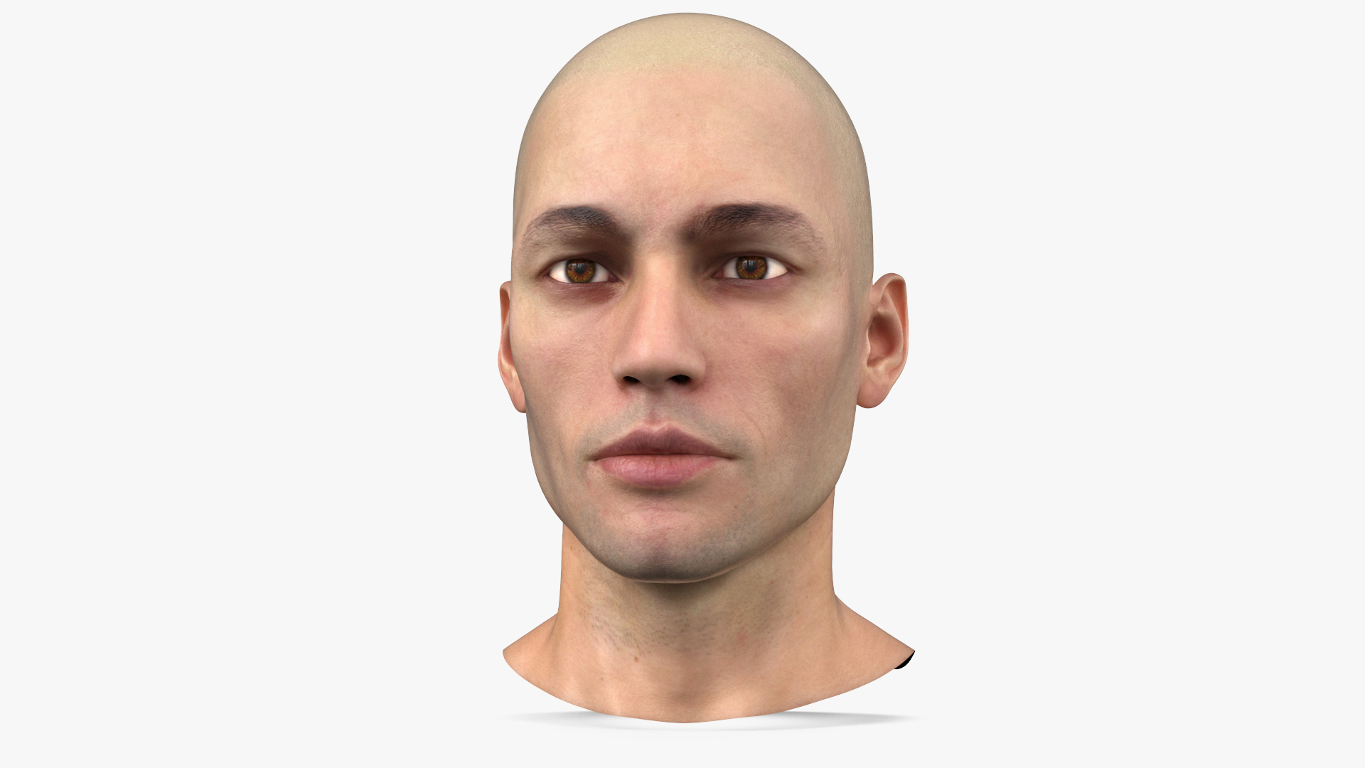 3D Man Character Head model