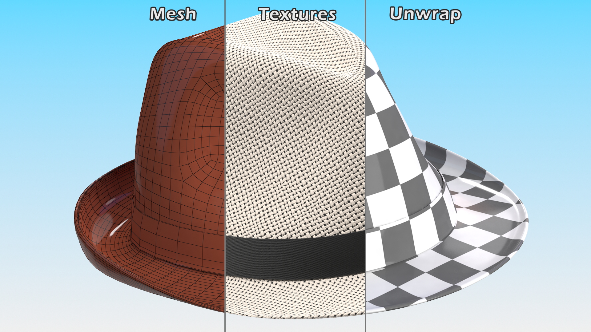 3D model Wicker Hat