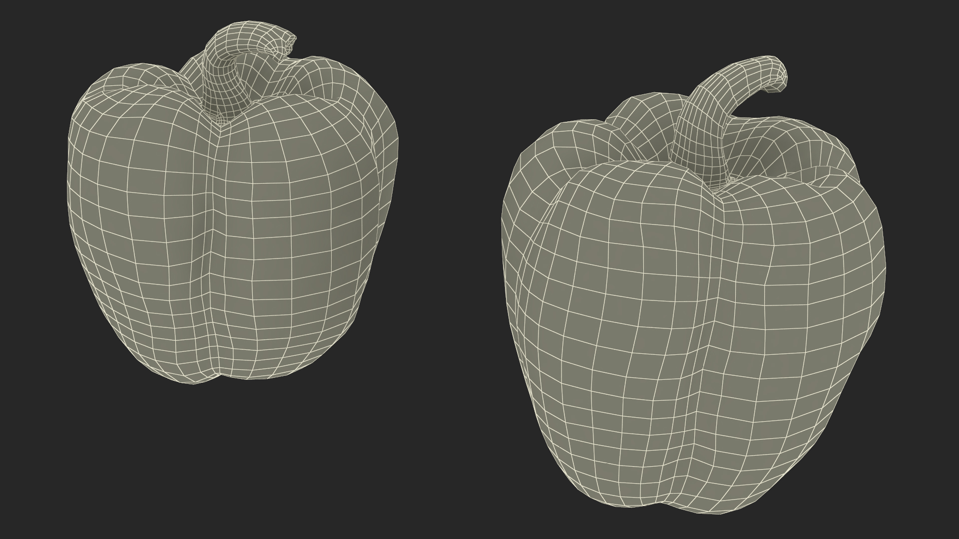 Green Bell Pepper 3D