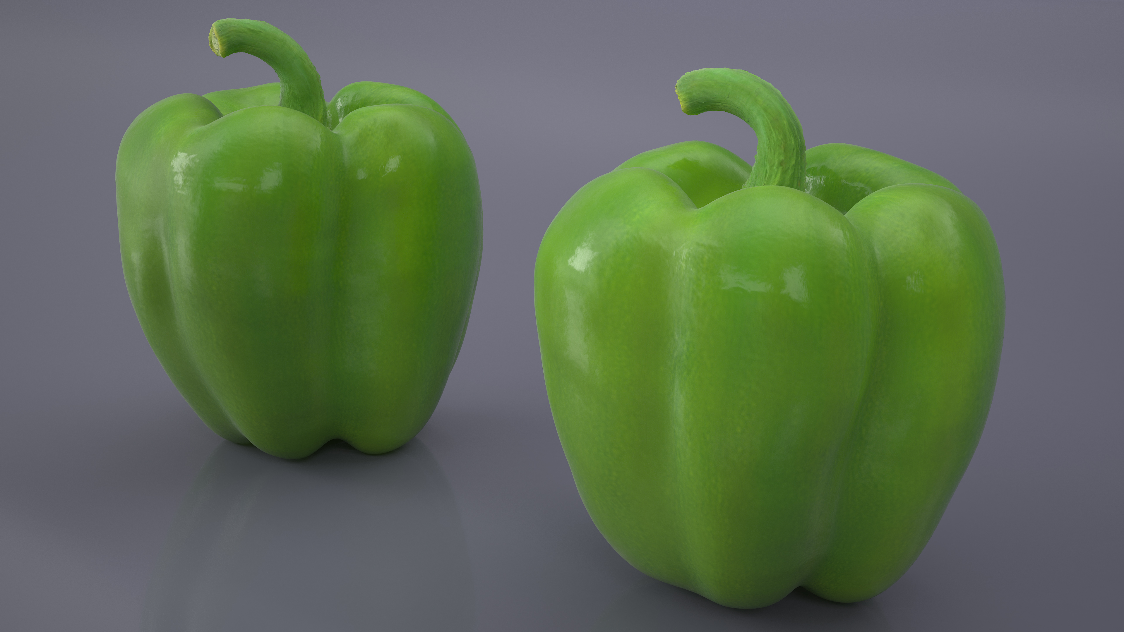 Green Bell Pepper 3D