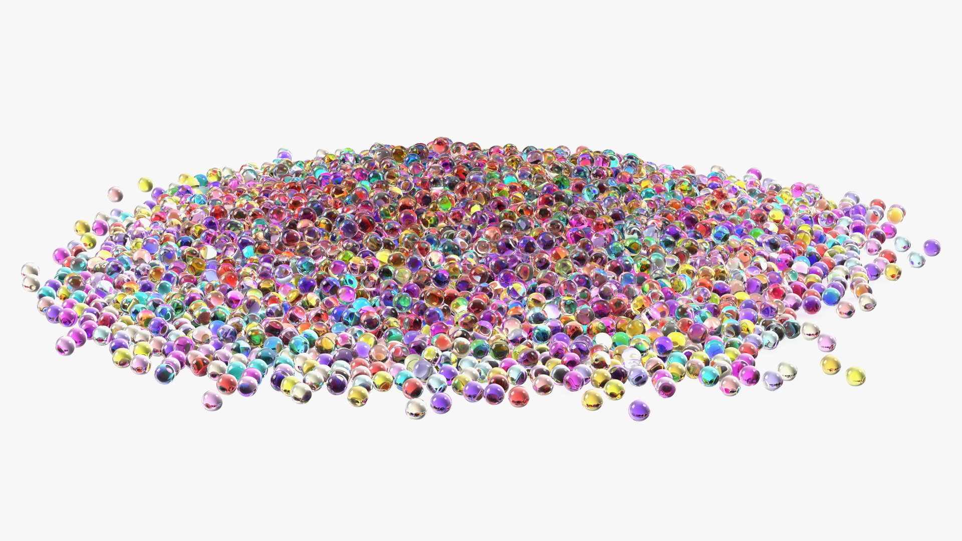 3D model Water Gel Beads Pile