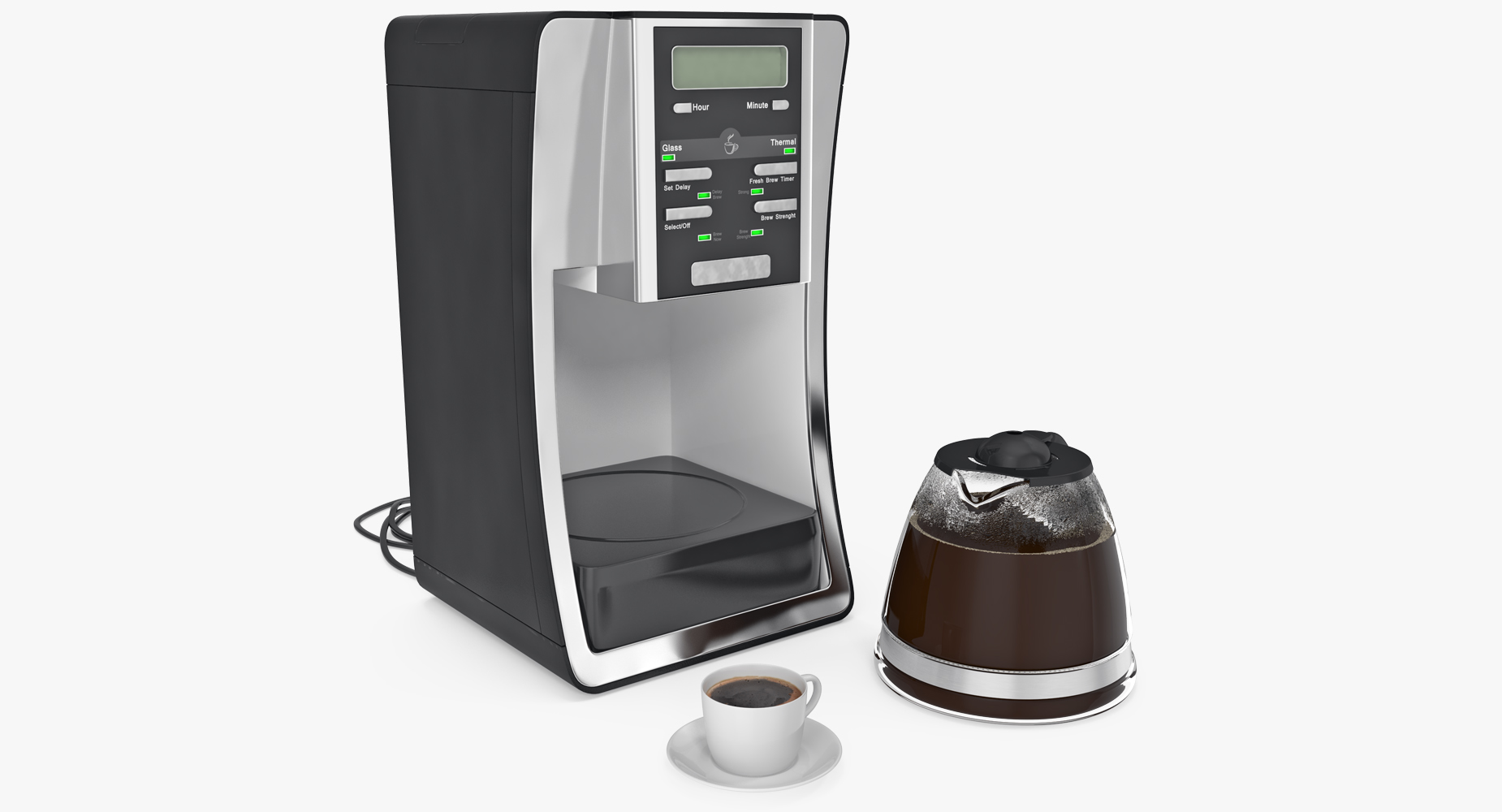 3D Coffee Maker with Cup