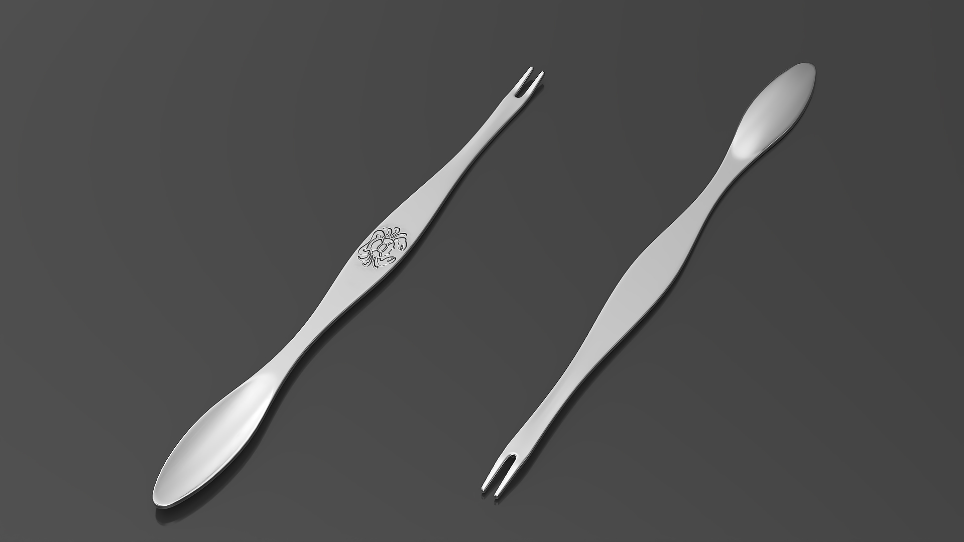 3D model Crab Spoon Fork