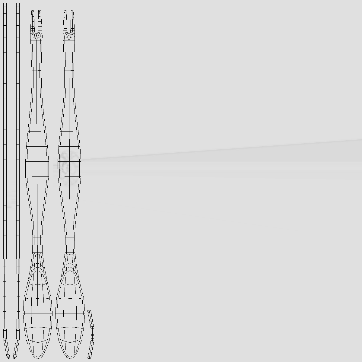 3D model Crab Spoon Fork