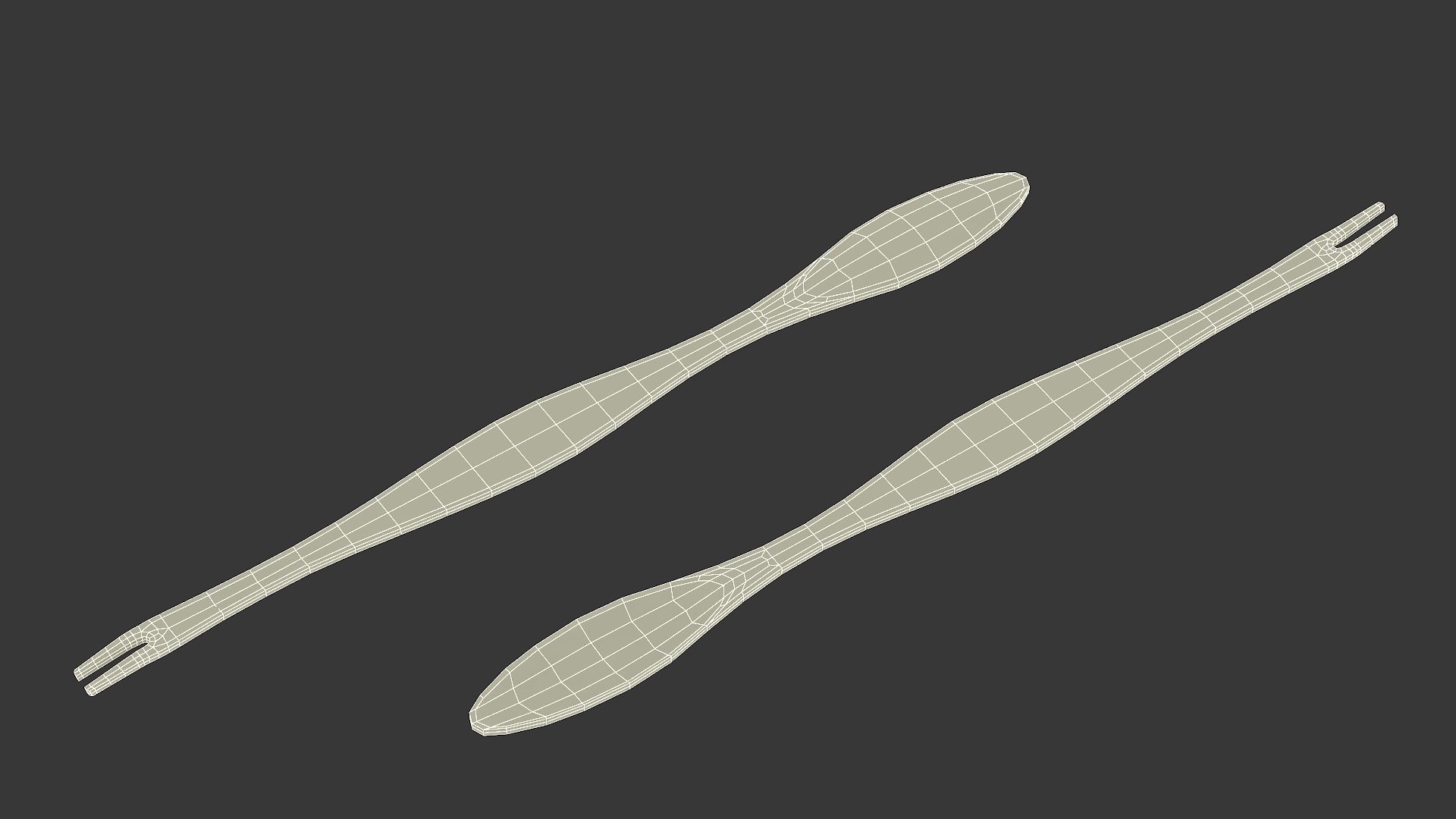 3D model Crab Spoon Fork