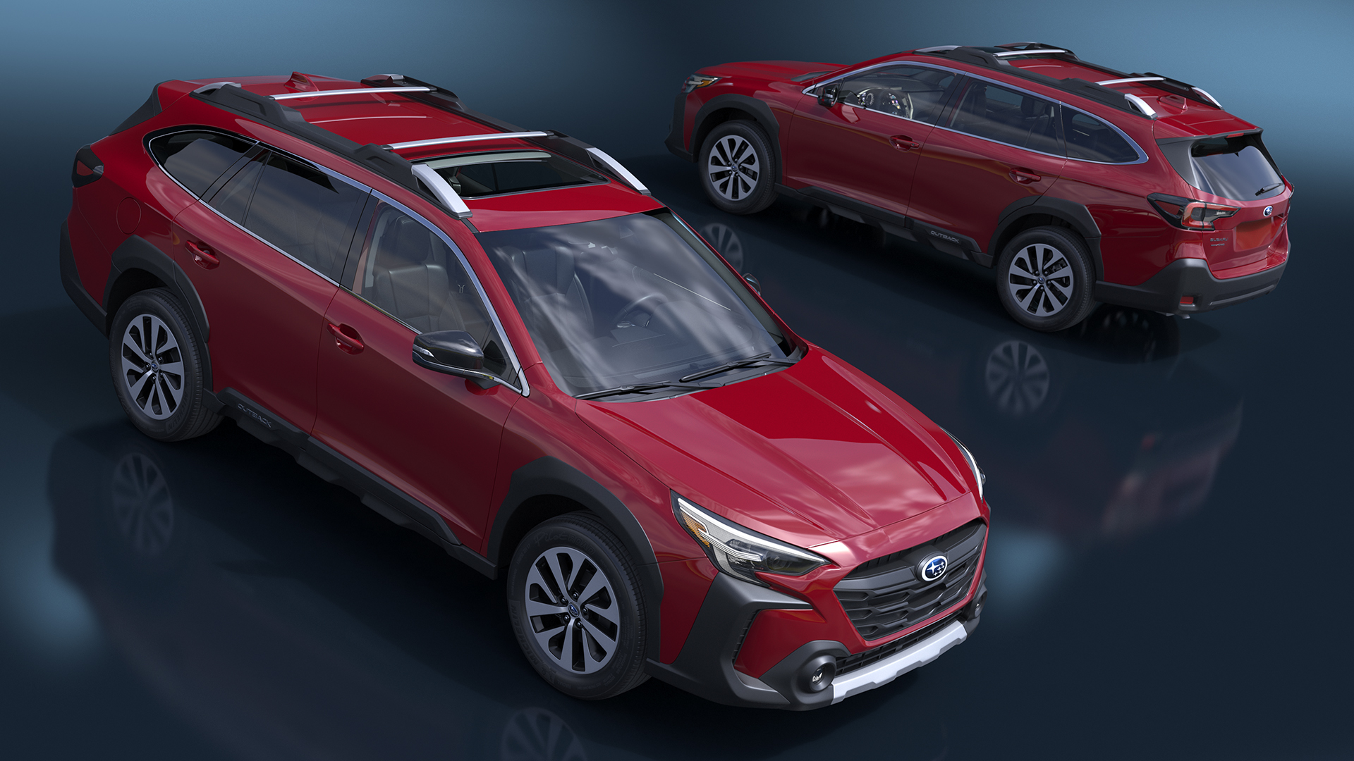 3D Subaru Outback 2025 Crimson Red