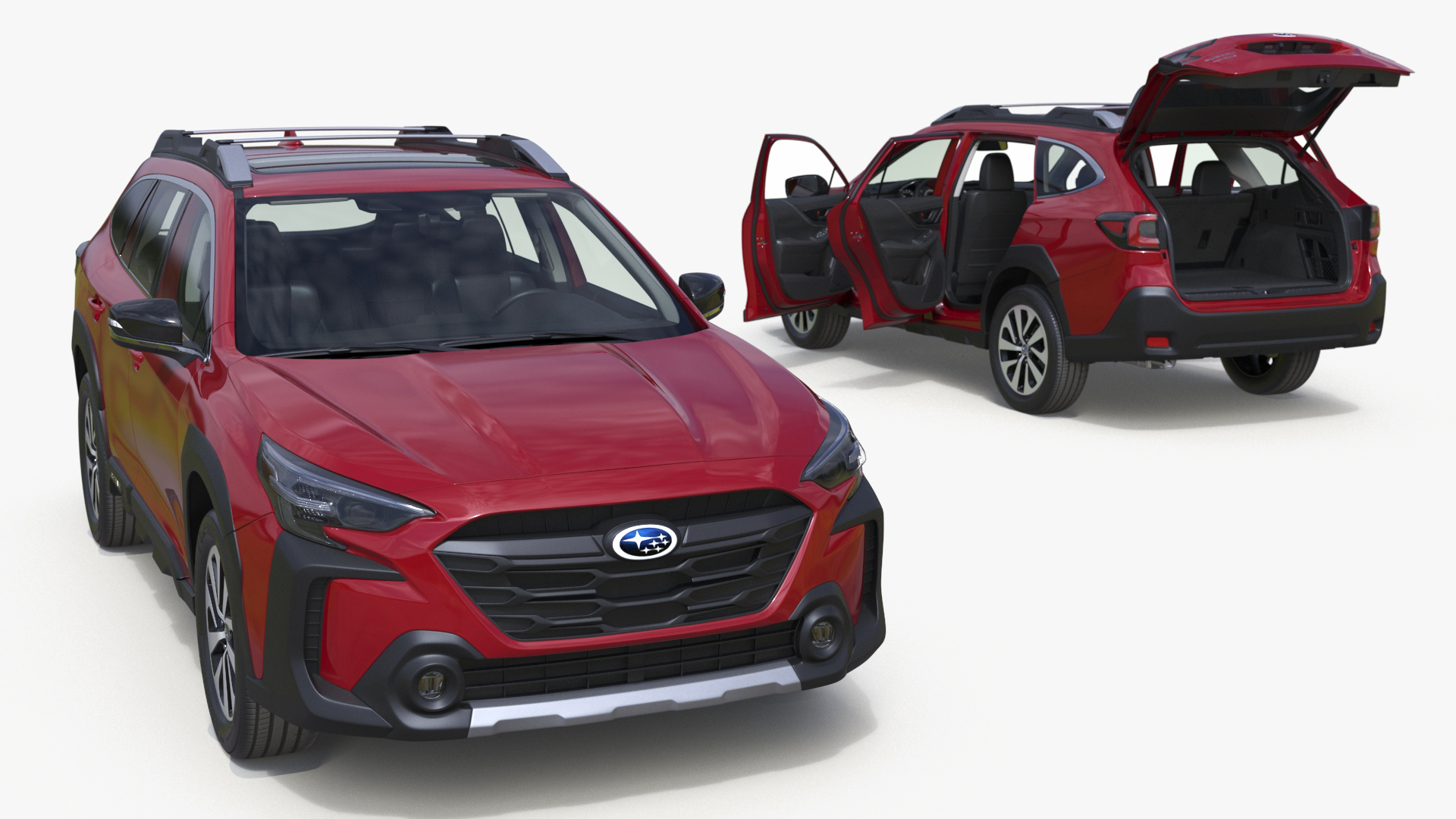 3D Subaru Outback 2025 Crimson Red