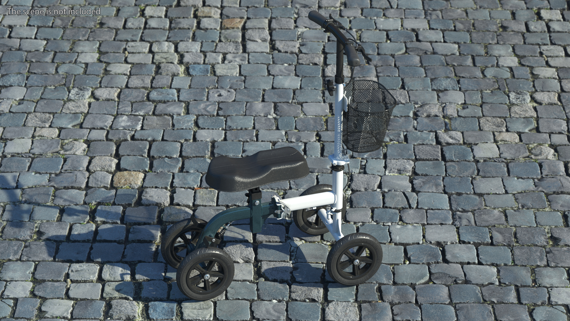 3D Steerable Knee Scooter White model