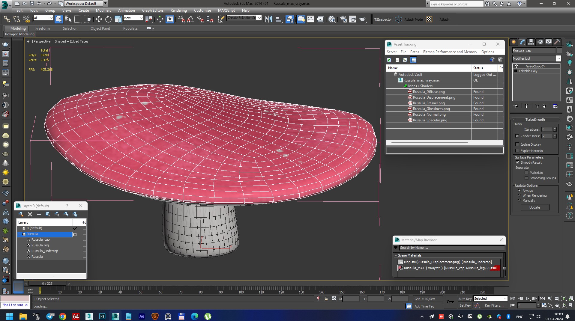 Russula 3D model