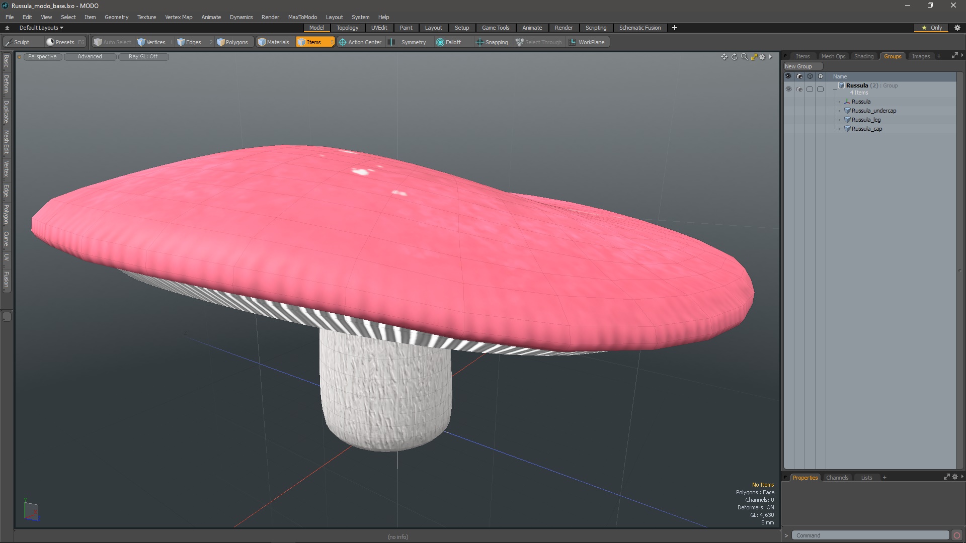 Russula 3D model